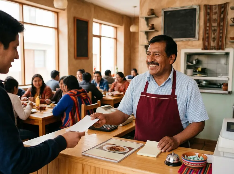 Restaurante preparando pedidos para llevar